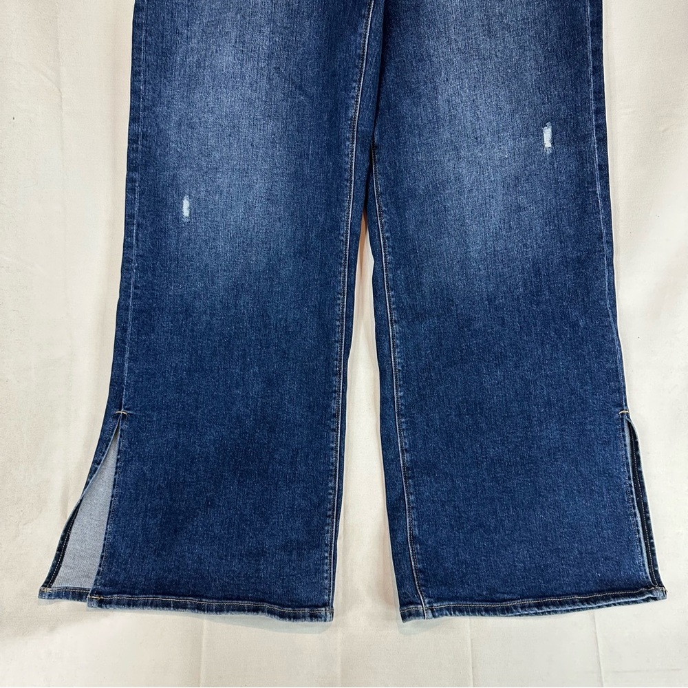 RISEN JEANS Women’s Size 2XL Denim NWT Wide Leg Style High Rise Straight Stretch - Picture 3 of 16